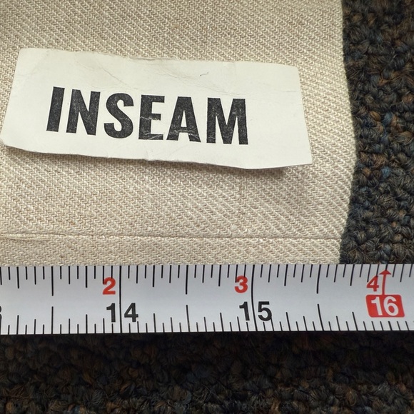 J Crew $118 'Kate' Woman's 6P Flax Capri Linen Blend Lined Tan Pant Summer - Picture 8 of 9